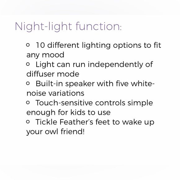 Essential Oil Diffuser, Nightlight, White Noise Machine - Picture 4 of 4